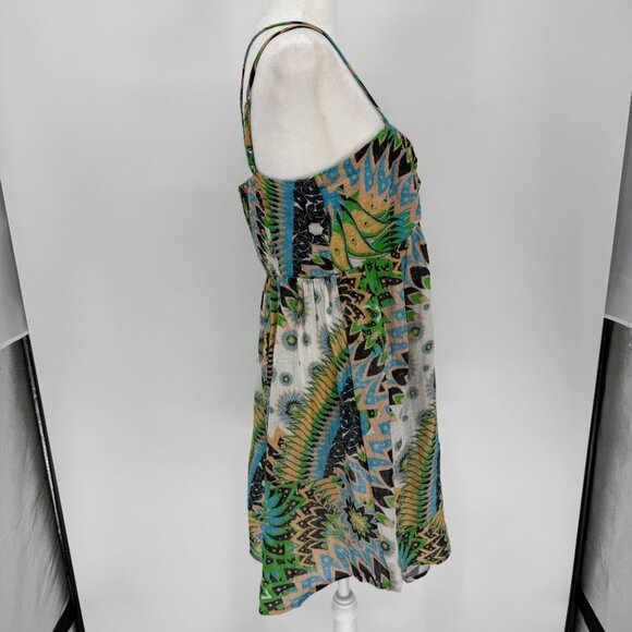 Anthropologie Daily Practice The Last Sunset Dress Size Sm Cut Out Baby Doll - Picture 5 of 11